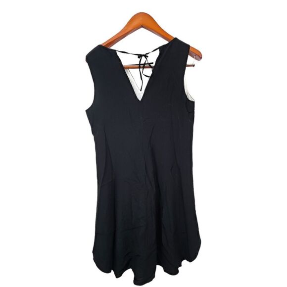 Eileen Fisher Sleeveless Double-Layer Silk Cocktail Dress Size XS - Picture 2 of 10